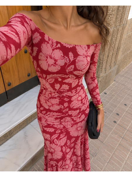 Vestido Alelíes Rojizo 2