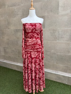 Vestido Alelíes Rojizo