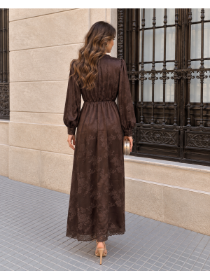 Vestido Benedita Marrón
