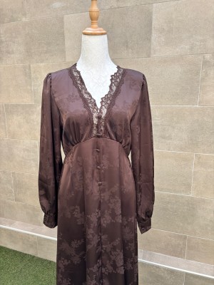 Vestido Benedita Marrón
