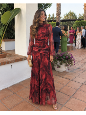 Vestido Nitara Rojizo