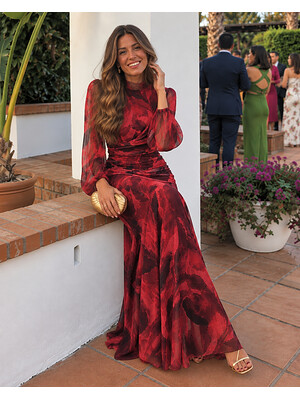Robe Nitara rougeâtre
