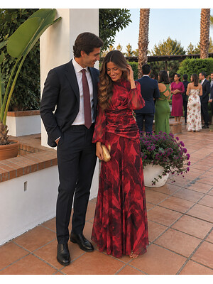 Robe Nitara rougeâtre