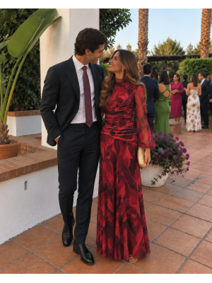 Vestido Nitara Rojizo