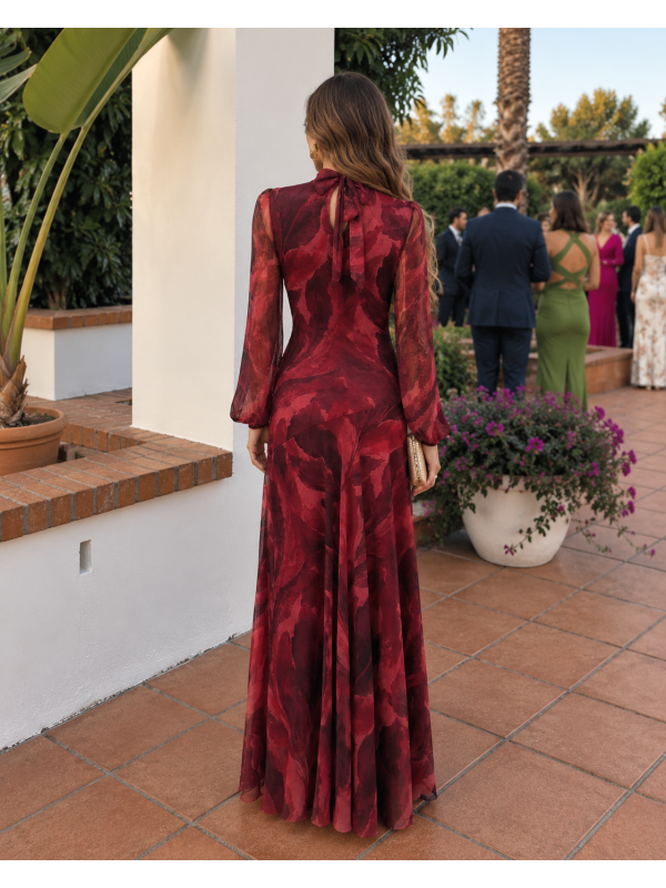 Vestido Nitara Rojizo