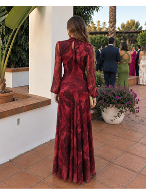 Robe Nitara rougeâtre
