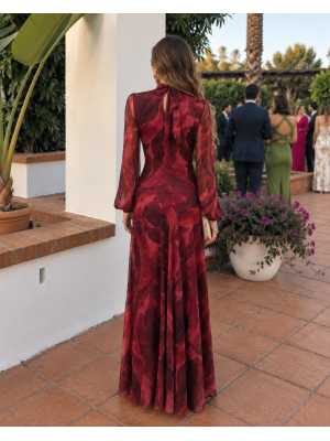 Vestido Nitara Rojizo