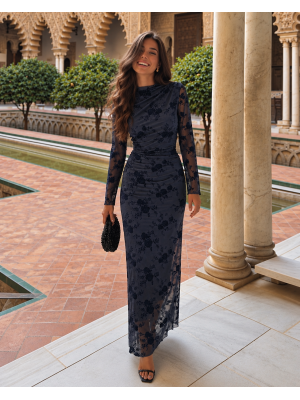 Vestido Cafarnaúm Azul Marino