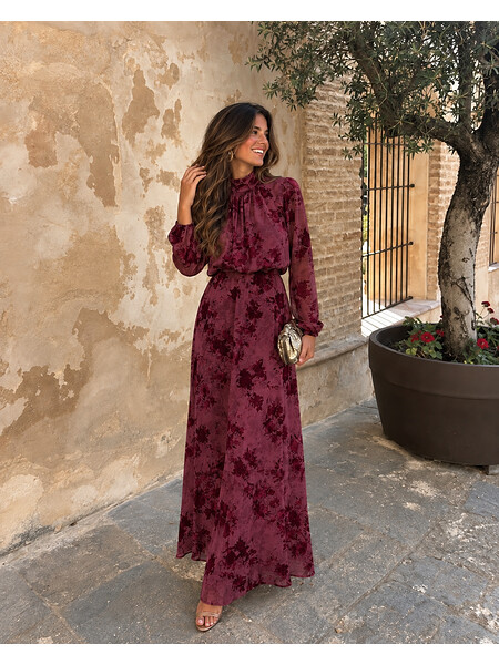 Vestido Garimai Vino