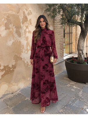 Vestido Garimai Vino