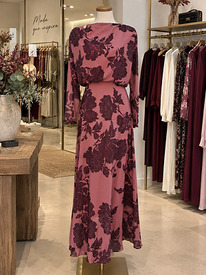 Missori Dress Pink/Aubergine