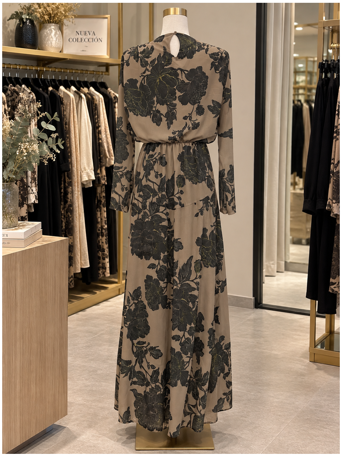 second female green dress Missori Green/Olive Beaded Evening Wear