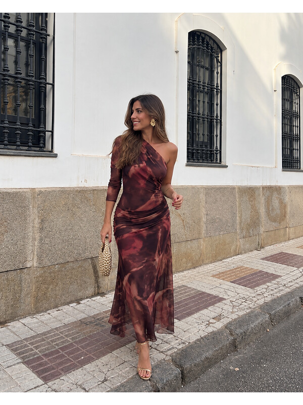Vestido Dominico Rojizo