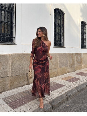 Vestido Dominico Rojizo