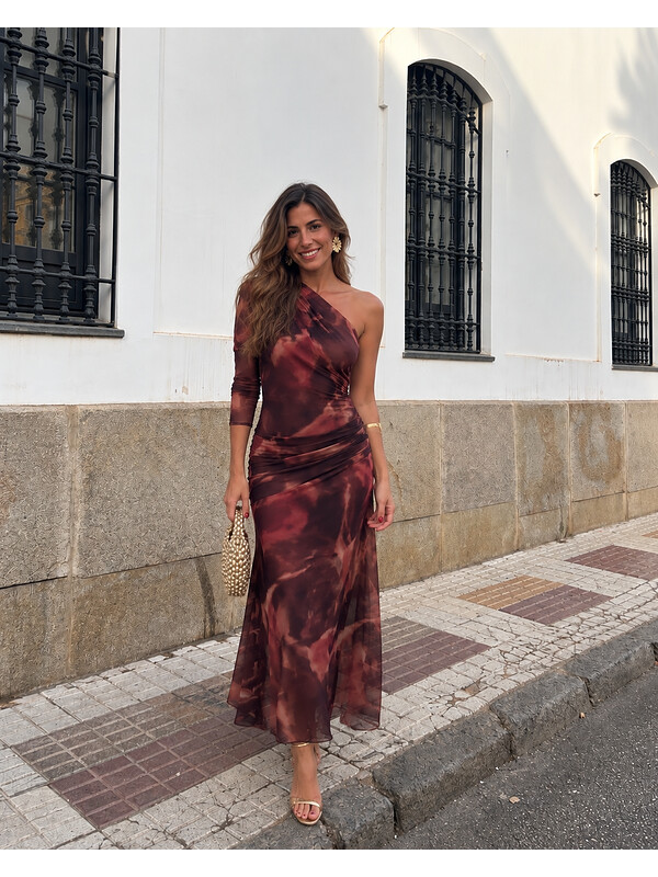 Vestido Dominico Rojizo