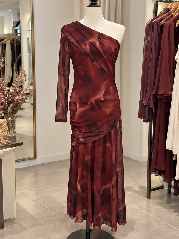 Vestido Dominico Rojizo
