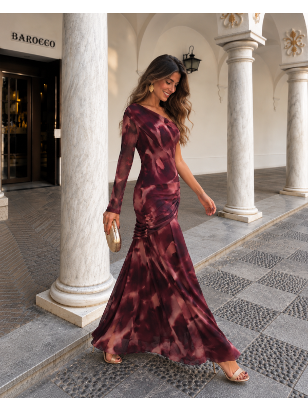 Dominican Dress Bougainvillea