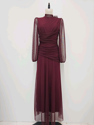 Nitara Plain Wine Dress