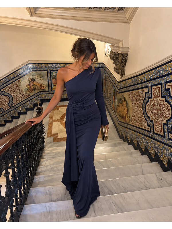 Vestido Cannaregio Azul Marino