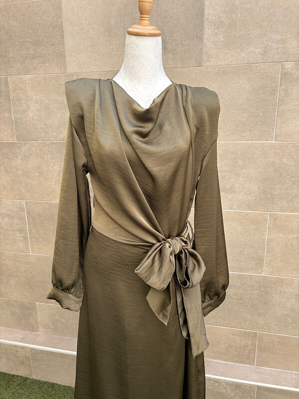 Vestido Calíope Manga Larga Verde