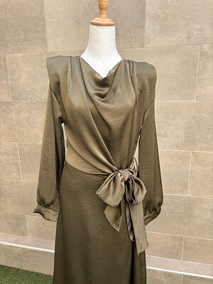 Vestido Calíope Manga Larga Verde