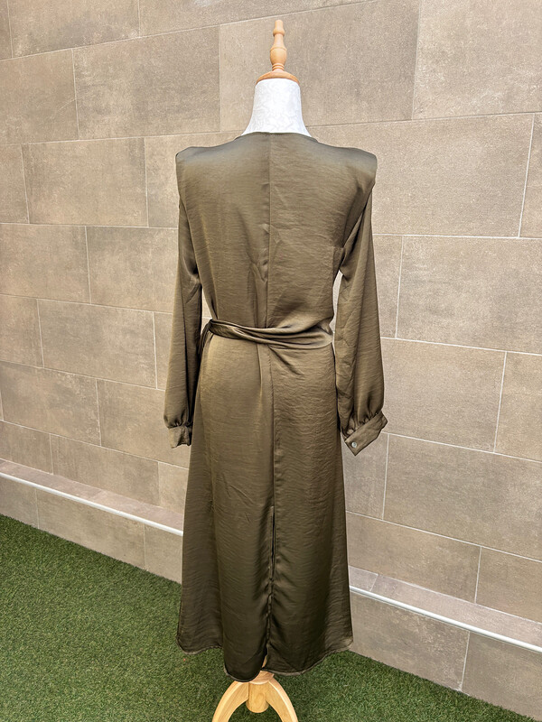 Vestido Calíope Manga Larga Verde