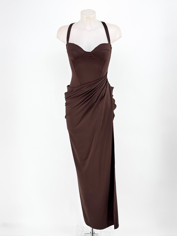 Vestido Primor Marrón