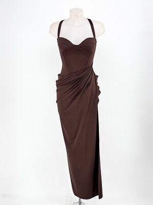 Vestido Primor Marrón
