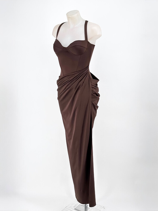 Vestido Primor Marrón