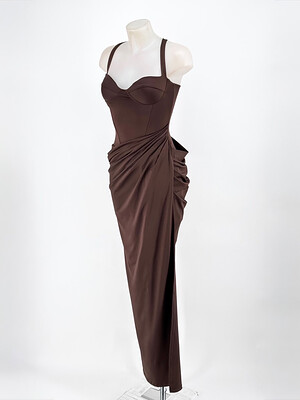 Vestido Primor Marrón