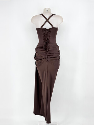 Vestido Primor Marrón