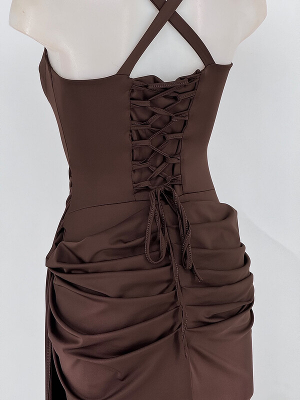 Vestido Primor Marrón