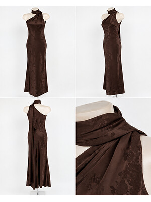 Vestido Bermejales Marrón