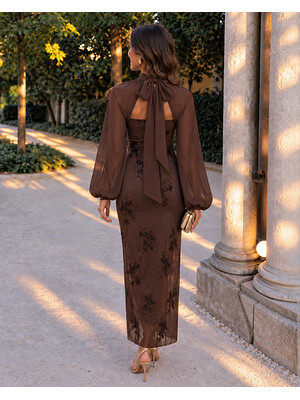 Vestido Salamandra Marrón