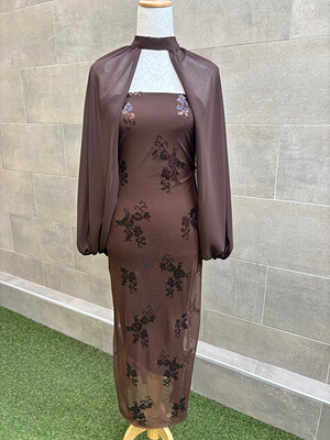 Vestido Salamandra Marrón