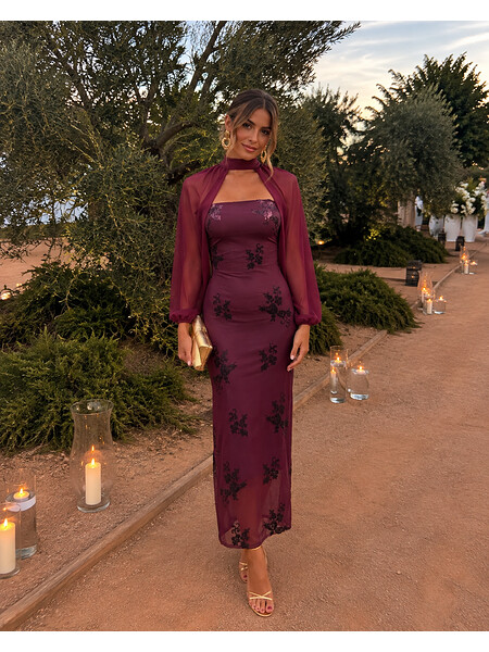 Vestido Salamandra Vino