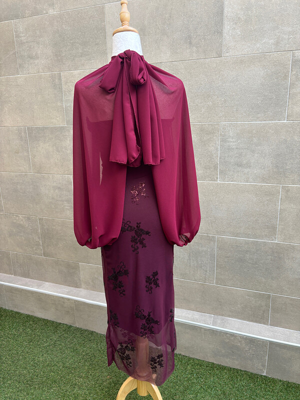 Vestido Salamandra Vino