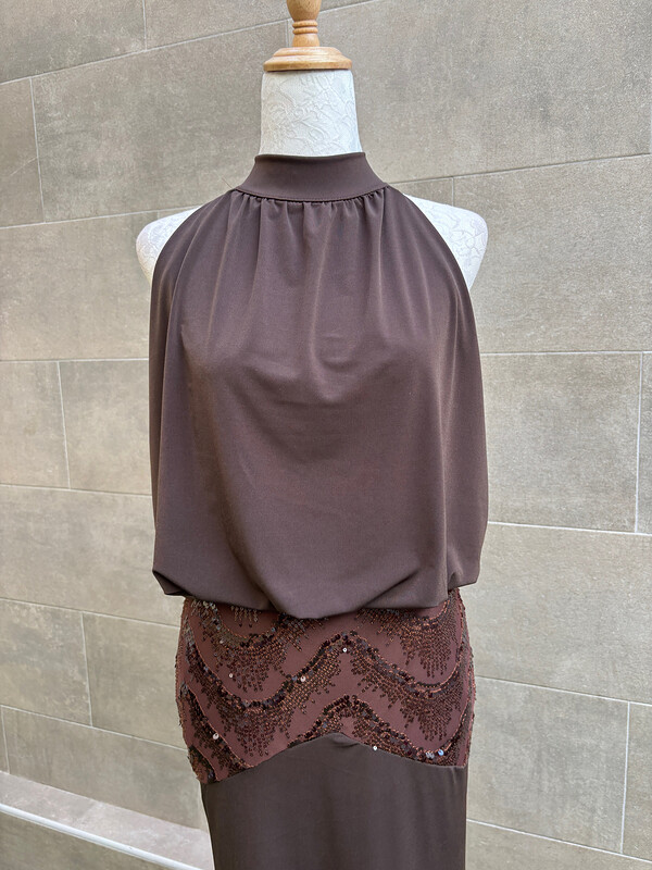 Vestido Edipo Marrón
