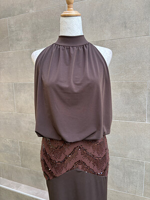 Vestido Edipo Marrón