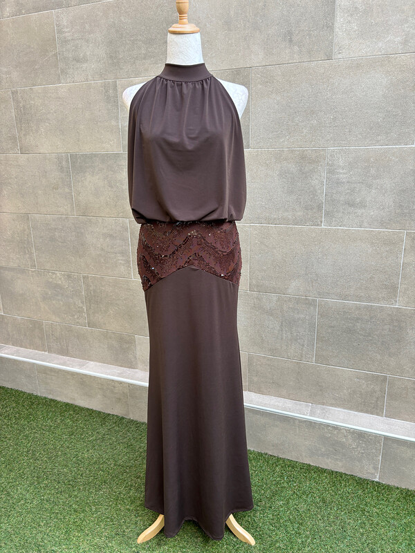 Vestido Edipo Marrón
