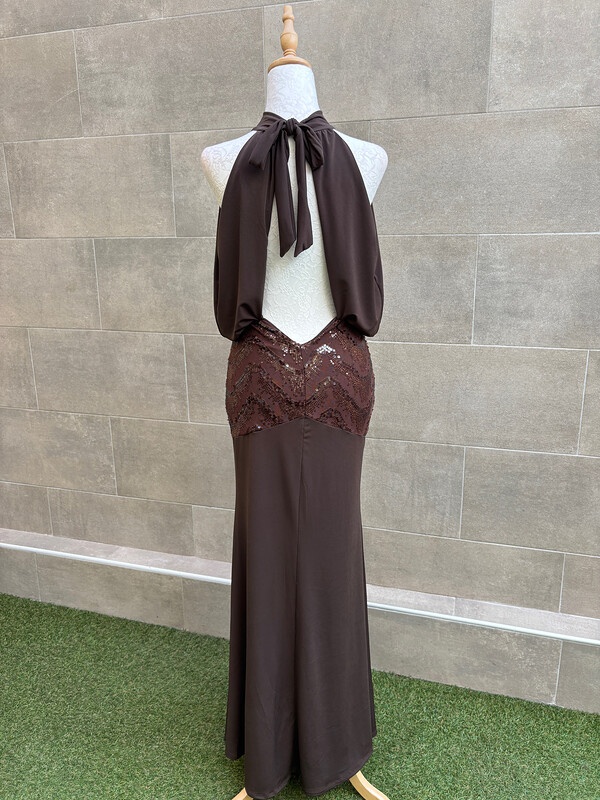 Vestido Edipo Marrón