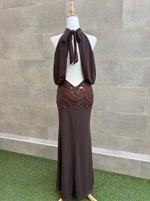 Vestido Edipo Marrón