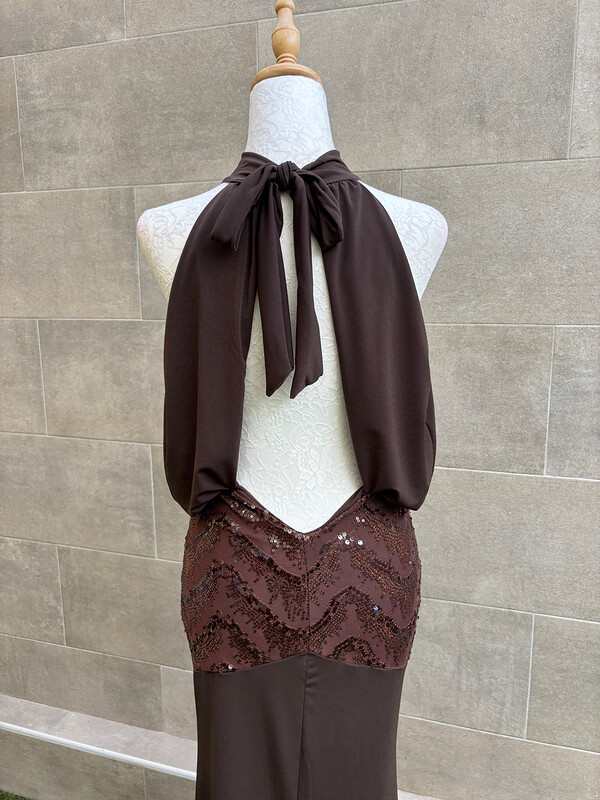 Vestido Edipo Marrón