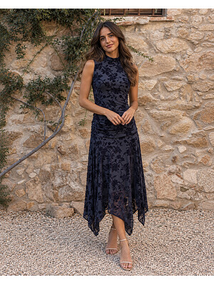 Vestido Verdugo Azul