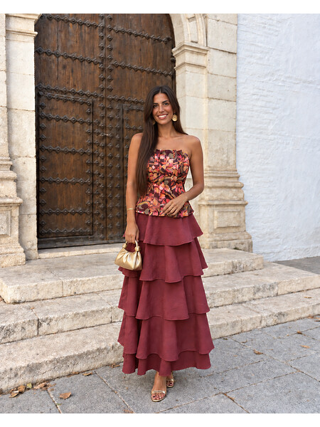 Jupe corail Apolonia