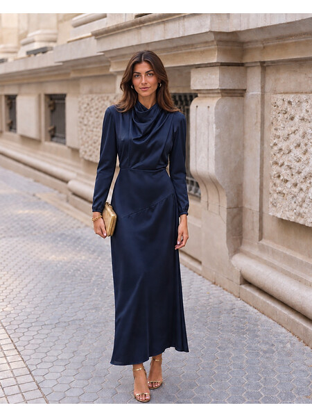 Vestido Eurípides Azul Marino 2