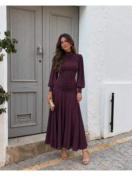 Vestido Giancarlo Berenjena