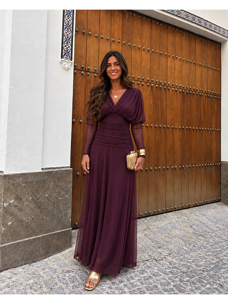 Vestido Uyoa Berenjena 2