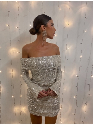 Robe argentée Martiago