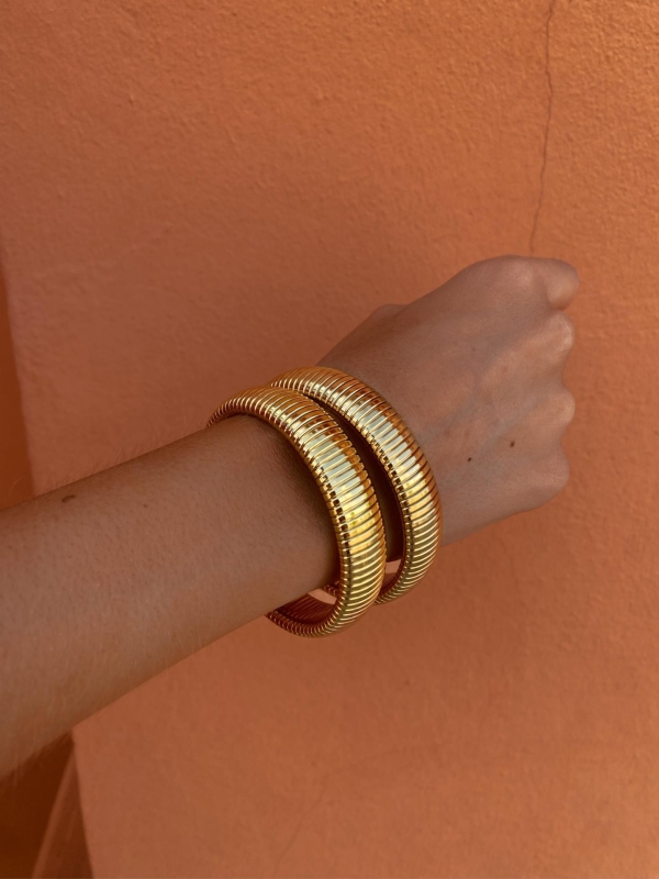 Bracciale largo d'oro